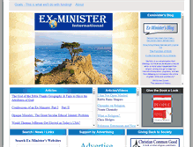 Tablet Screenshot of exminister.org